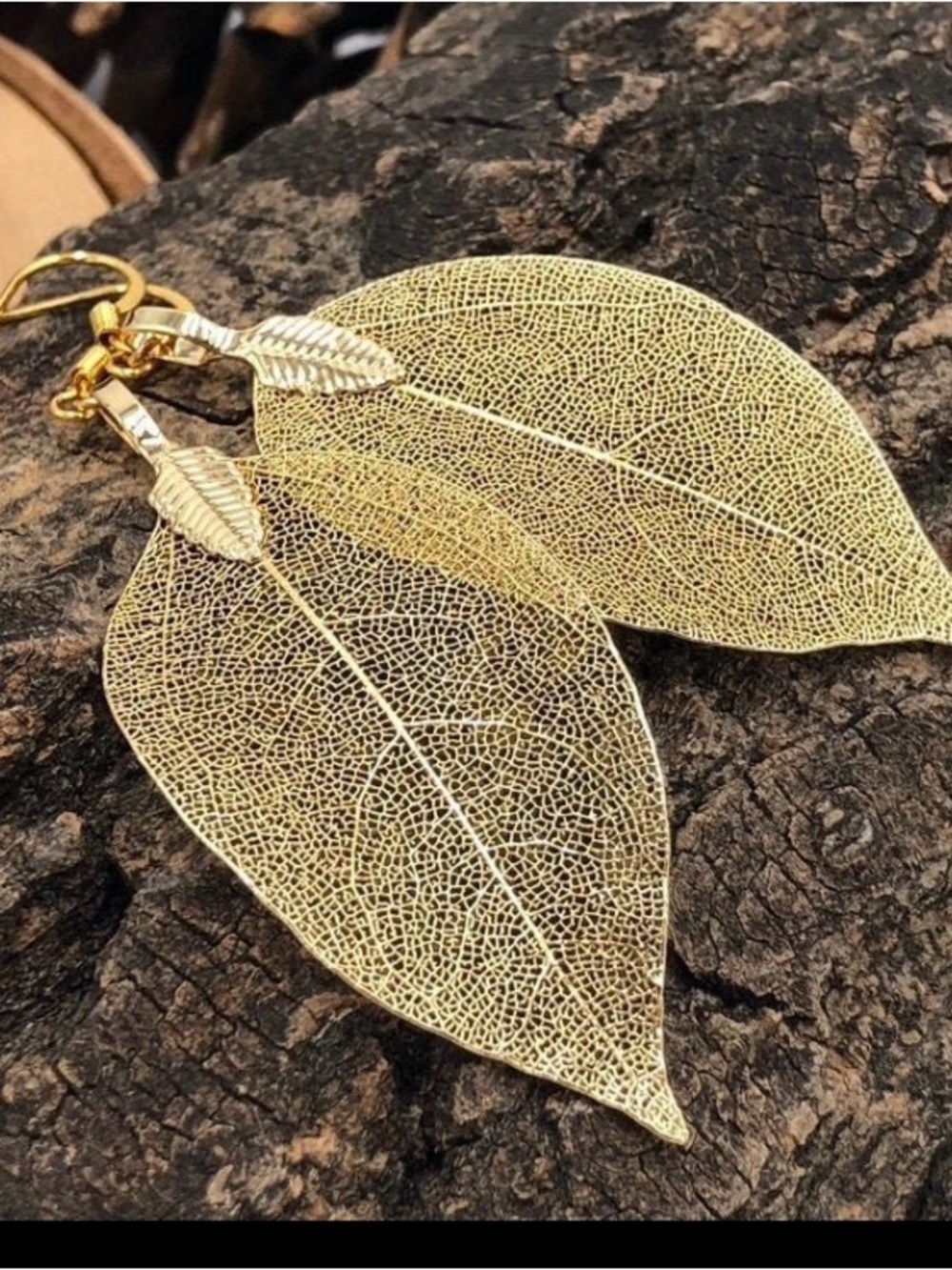 Gold Leaf Filigree Drop Earrings - Women Jewelry